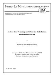 Analyse eines Vorschlags zur Reform der deutschen Ar - Institut für ...