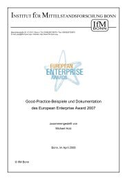 European Enterprise Award 2007 - Institut für Mittelstandsforschung ...