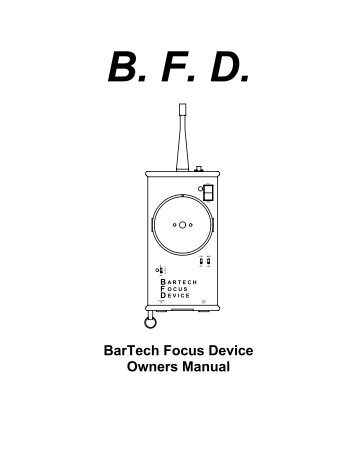 BarTech Focus Device Owners Manual - Gecko-Cam