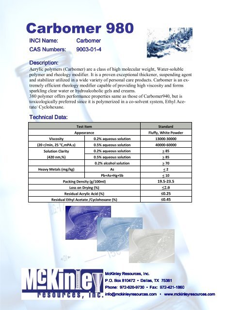Carbomer-980-TDS