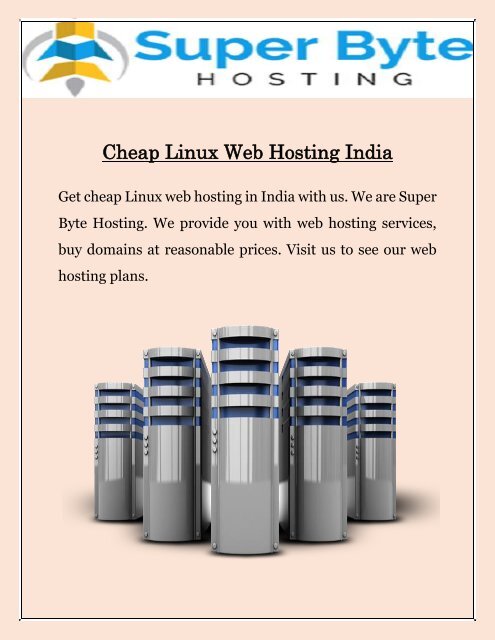 Cheap Linux Web Hosting In India Images, Photos, Reviews