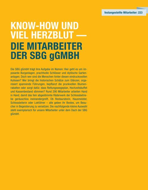 Staatliche Schlösser, Burgen und Gärten Sachsen gGmbH - Frische Ideen für historische Orte