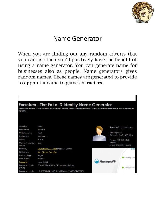 Fake Ca Id Generator
