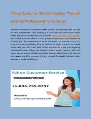 Yahoo Technical Support Number for Quick Online Help