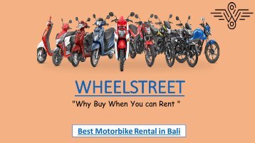 Motorcycle on Rent in Bali at Cheap Price