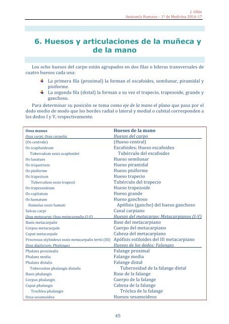 Osteoartrología unav