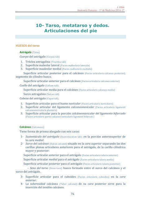 Osteoartrología unav