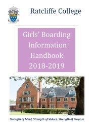 Girls Boarding Handbook 2018-2019