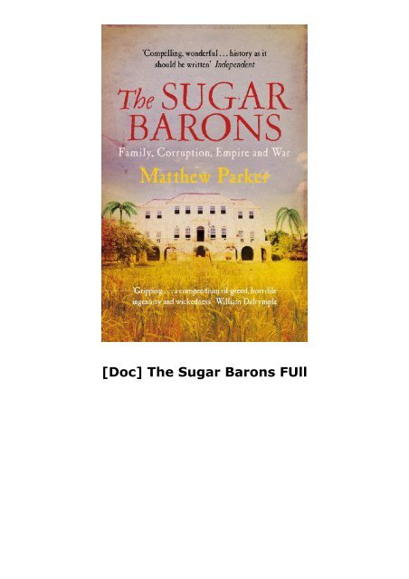 [Doc] The Sugar Barons FUll