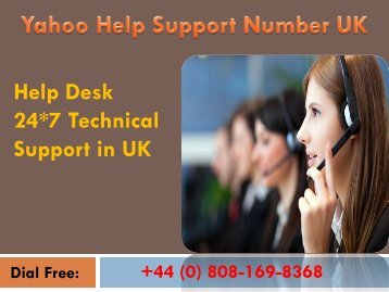 Dial Toll Free Yahoo Support Help Number UK @ +44 (0) 808-169-8368