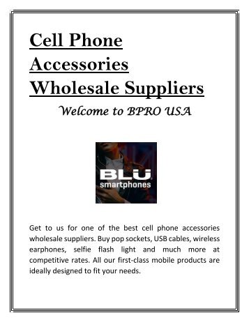 Cell Phone Accessories Wholesale Suppliers