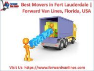 Best Movers in Fort Lauderdale, USA | Forward Van Lines