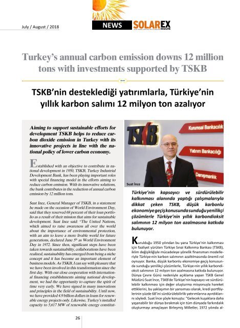 Solarex Magazine Temmuz Ağustos