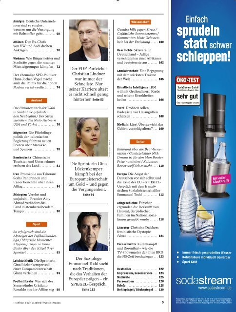 Der Spiegel Magazin No 32 vom 04. August 2018