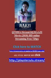 [[INDIA-Stream16]] RAAZI Movie (2018) HD online Streaming Free 720px