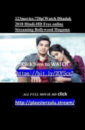 123movies.720p!Watch Dhadak 2018 Hindi-HD Free online Streaming Bollywood Hugama