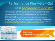 Performance Plus Keto - Get Perfect Shape Of Body