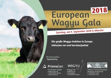 European Wagyu Gala 2018 Wagyu Sale Katalog