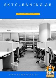 Office Cleaning Services In Dubai | SKT Cleaning