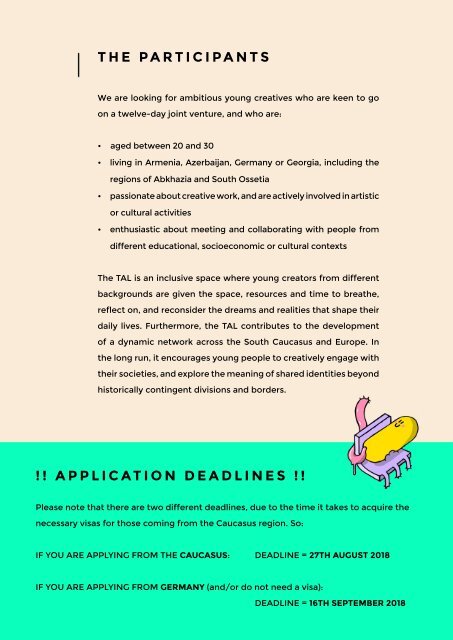 Call for Applications TRANSCULTURAL ART LAB 2018 