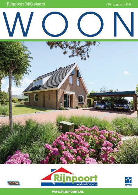 Rijnpoort Makelaars WOON magazine #50, uitgave augustus 2018