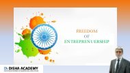 FREEDOM OF ENTRENUERSHIP - By Pradeep Patil