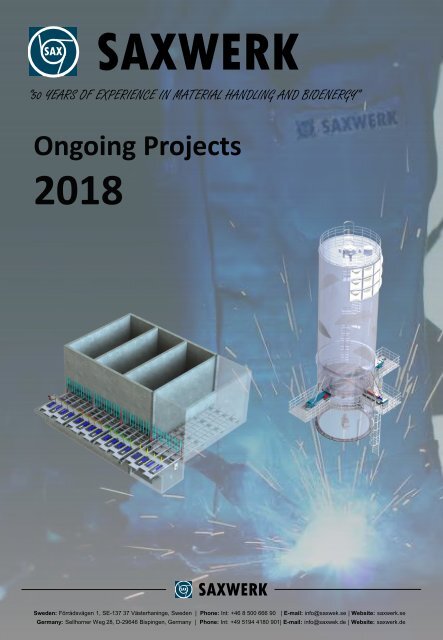 Saxwerk ongoing projects 2018