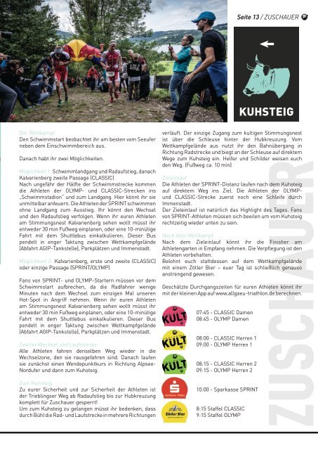 Allgäu Triathlon Programmheft 2018
