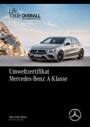 Daimler Umweltzertifikat mb a klasse