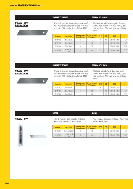 CATÁLOGO HERRAMIENTAS STANLEY 2018