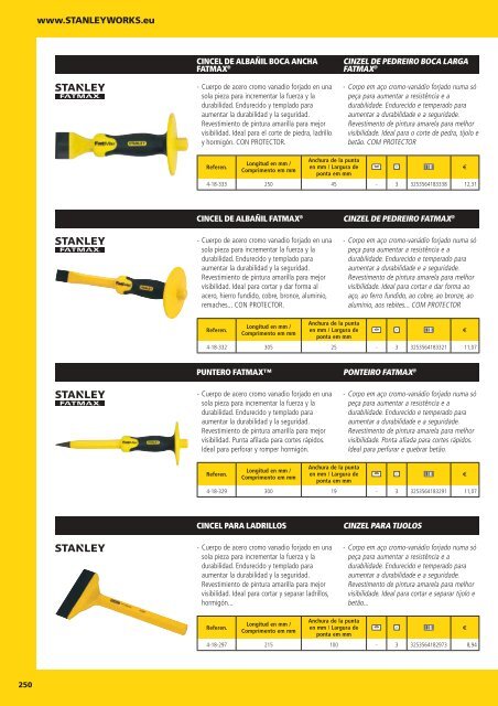 CATÁLOGO HERRAMIENTAS STANLEY 2018