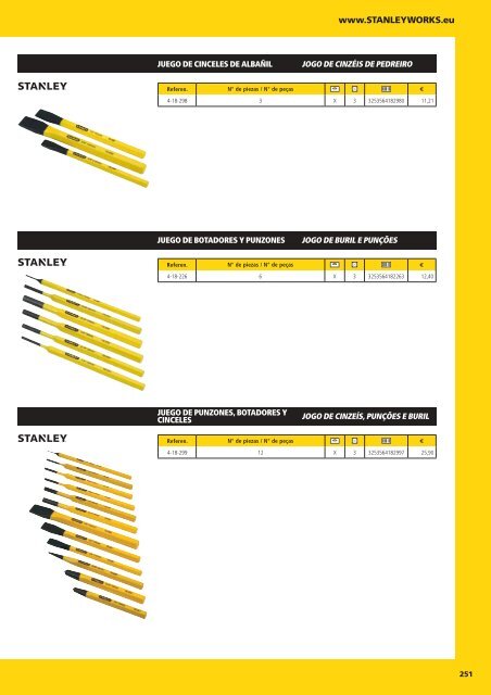 CATÁLOGO HERRAMIENTAS STANLEY 2018