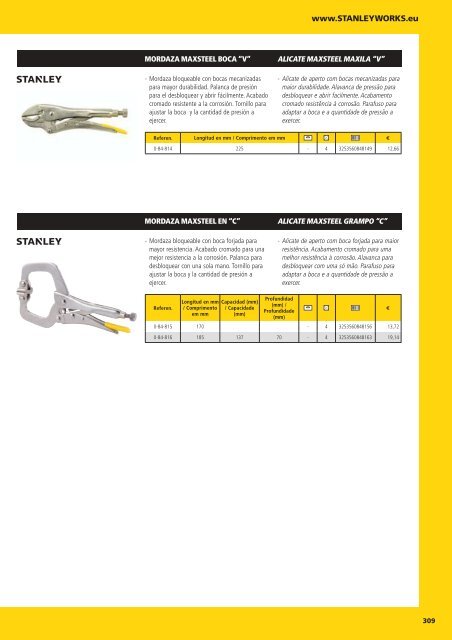 CATÁLOGO HERRAMIENTAS STANLEY 2018