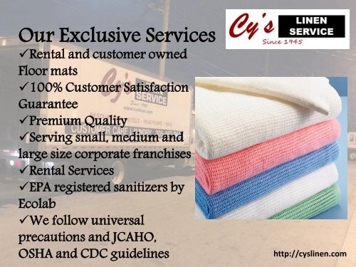 Customer Care Laundry Services | Cyslinen