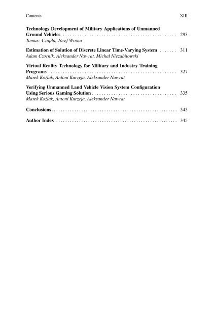 [Studies in Computational Intelligence 481] Artur Babiarz, Robert Bieda, Karol Jędrasiak, Aleksander Nawrat (auth.), Aleksander Nawrat, Zygmunt Kuś (eds.) - Vision Based Systemsfor UAV Applications (2013, Sprin