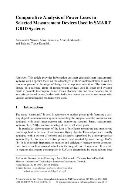 [Studies in Computational Intelligence 481] Artur Babiarz, Robert Bieda, Karol Jędrasiak, Aleksander Nawrat (auth.), Aleksander Nawrat, Zygmunt Kuś (eds.) - Vision Based Systemsfor UAV Applications (2013, Sprin