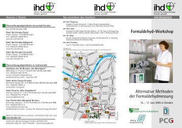 Formaldehyd-Workshop - IhD