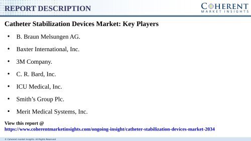 Catheter Stabilization Devices Market - Size, Growth, Trends, Outlook, and Analysis, 2018–2026