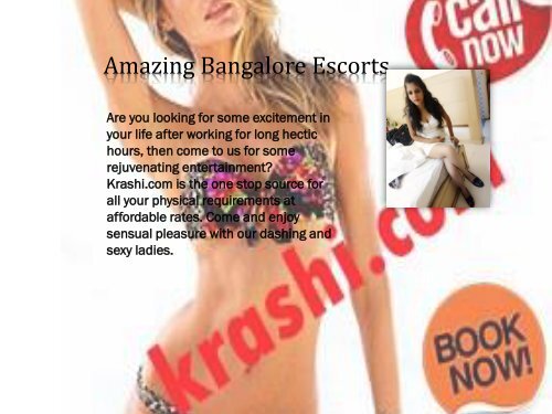 Bangalore Escorts By Krashi.com