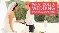 What does a Wedding Coordinator Do