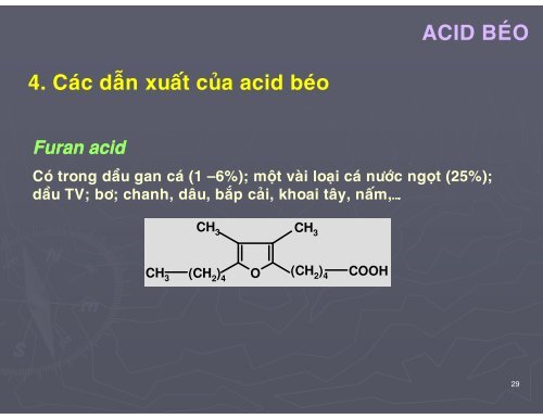 HÓA HỌC THỰC PHẨM - CHƯƠNG 2 - LIPID - TÔN NỮ MINH NGUYỆT