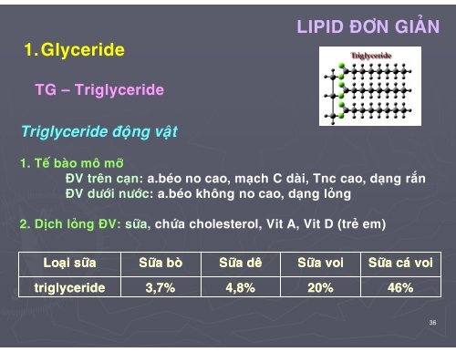 HÓA HỌC THỰC PHẨM - CHƯƠNG 2 - LIPID - TÔN NỮ MINH NGUYỆT