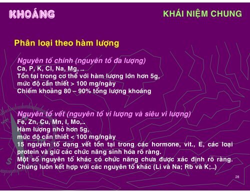 HÓA HỌC THỰC PHẨM - CHƯƠNG 5 - CÁC HỢP CHẤT VI LƯỢNG - TÔN NỮ MINH NGUYỆT