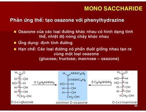 HÓA HỌC THỰC PHẨM - CHƯƠNG 3 - CARBOHYDRATE - TÔN NỮ MINH NGUYỆT