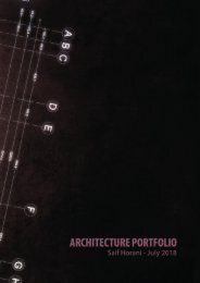 Seif Alhourani  - Architecture graduate portfolio