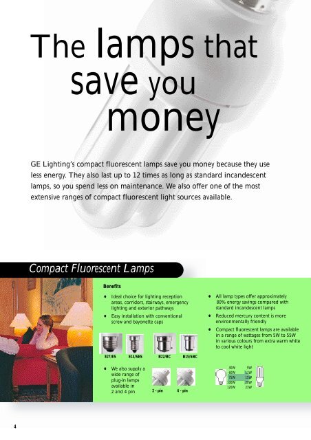 Compact Fluorescent Lamps - GE Lighting