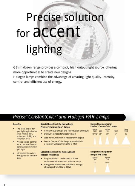 Compact Fluorescent Lamps - GE Lighting