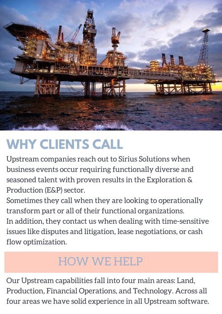 Get Information About Industry Focused Expertise - Sirius Solutions