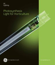 Horticulture Lamps (Spectrum) - Catalogue - GE Lighting