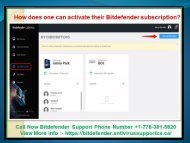 How does one can activate their Bitdefender subscription?